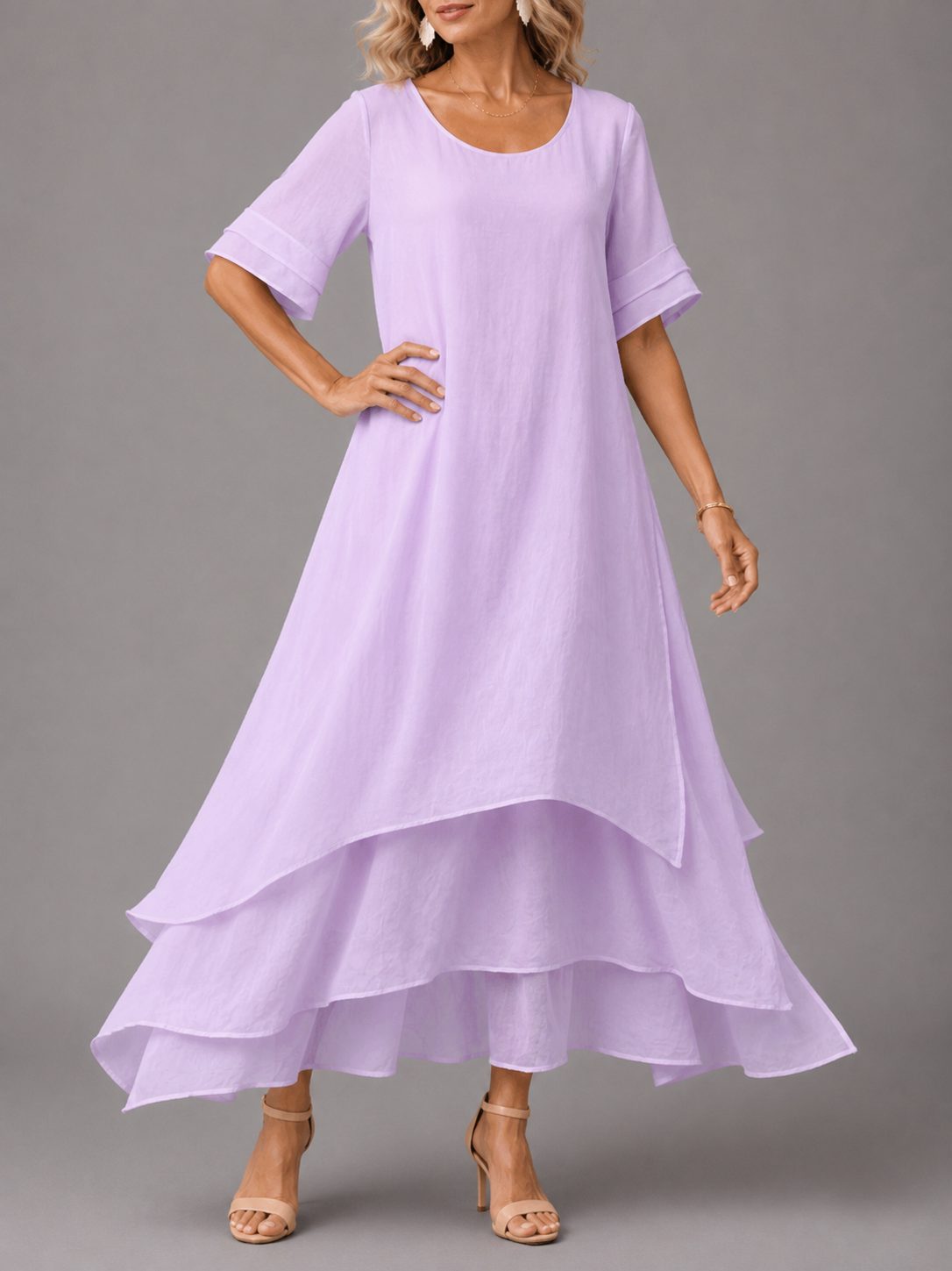 Éva™ | Robe maxi légère et flatteuse pour le ventre