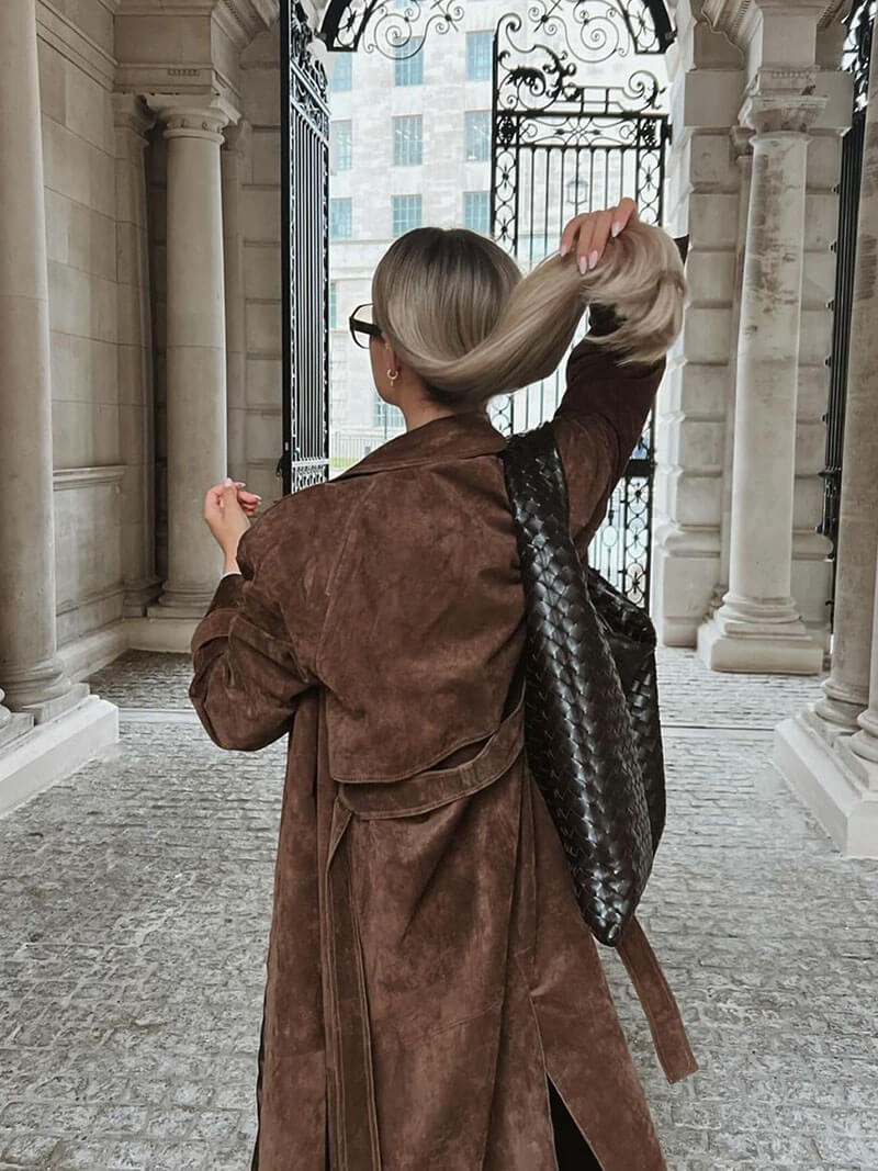Frejas | Trench-coat en suédine imitation