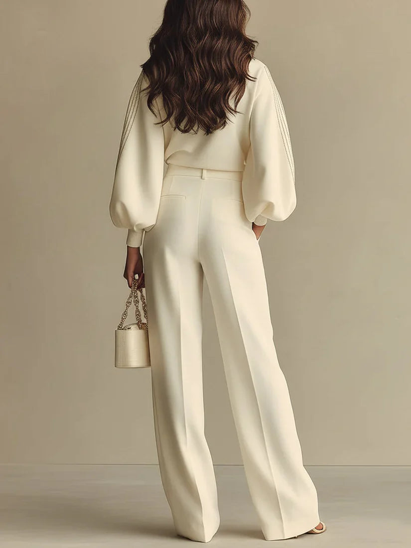 Elya™ | Pull & Pantalon Chic Moderne