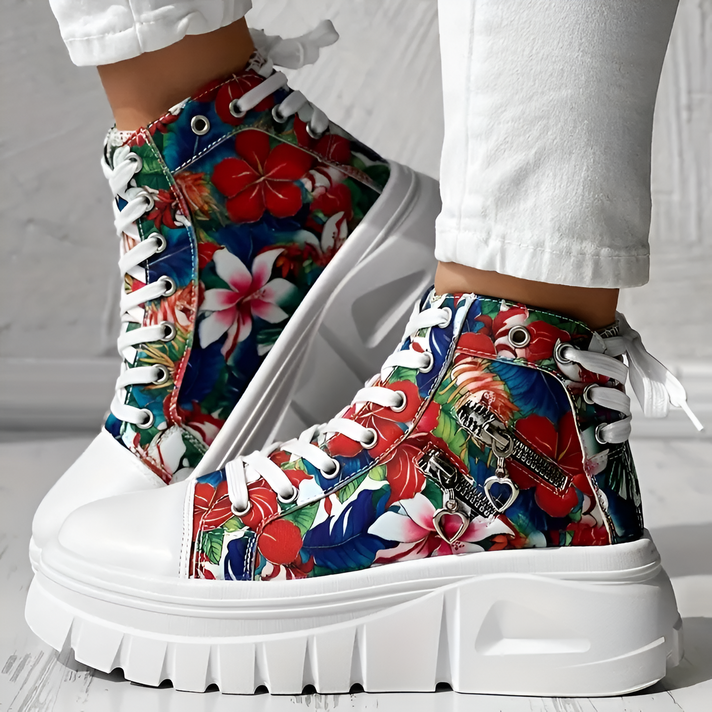 Elin™ | Baskets Orthopédiques Hautes en Jean