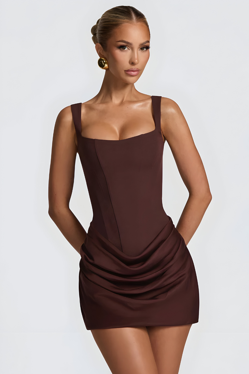 Ziva™ | Robe de Soirée Élégante Drapée