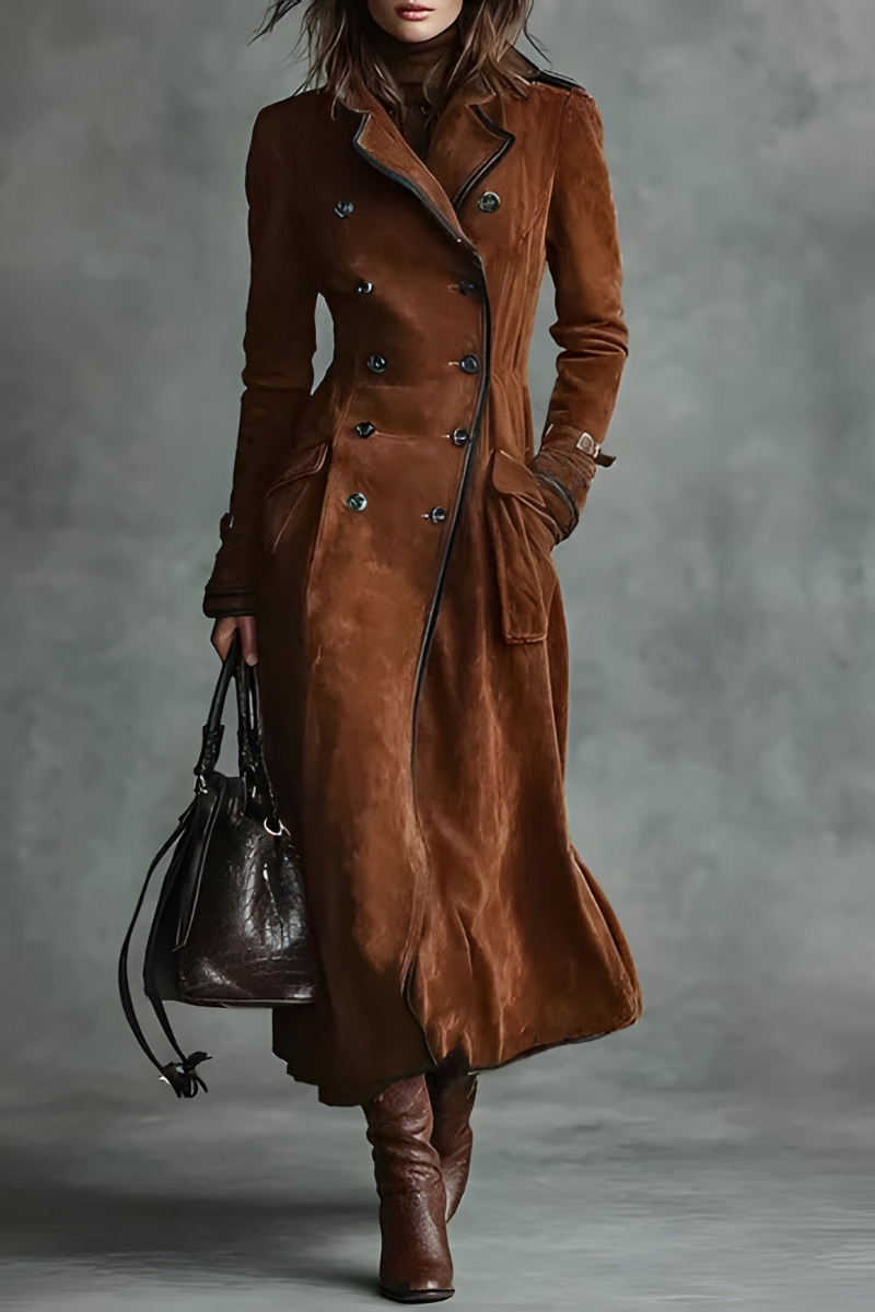 Mara™ | Manteau Long Élégant Ajusté