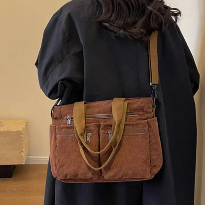 Urban | Sac Bandoulière En Velours Côtelé