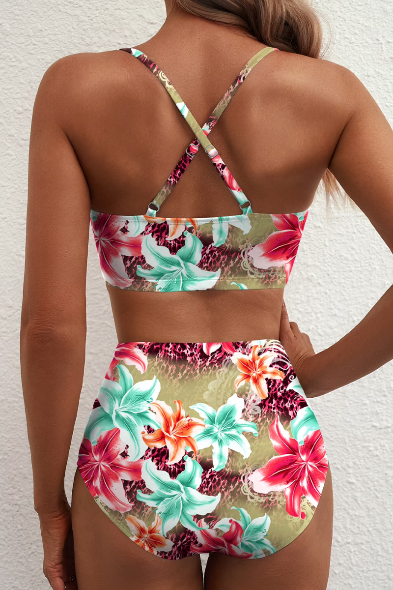 Fenna™ | Ensemble de Bikini à Carreaux Moderne