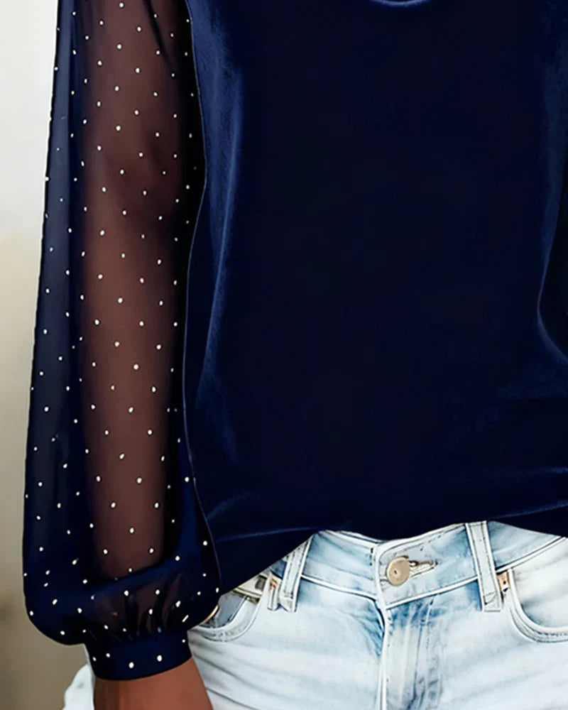 Nyra™ | Blouse Élégante Drapée