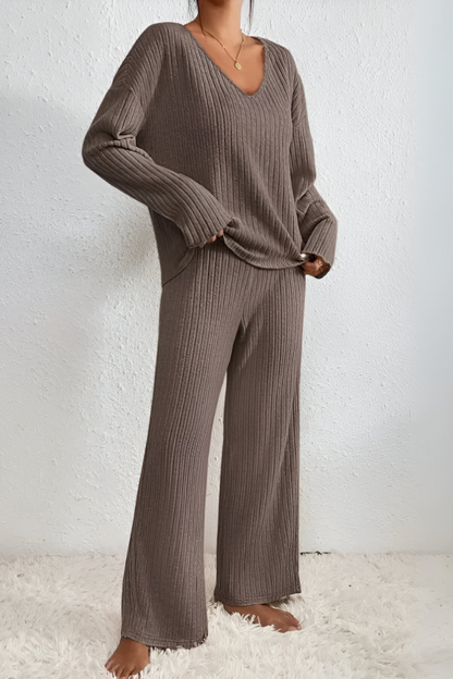 Amaris™ | Ensemble de salon tricoté doux à côtes
