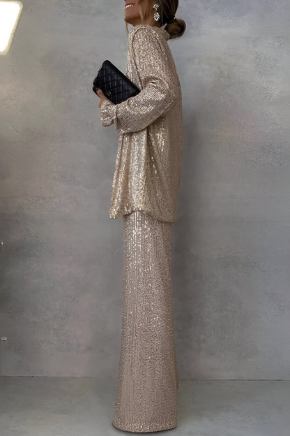 Zami™ | Ensemble Deux Pièces Élégant en Sequins