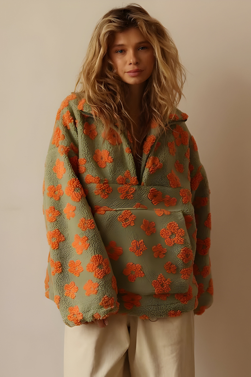 Nami™ | Sweat en polaire confortable avec imprimé floral