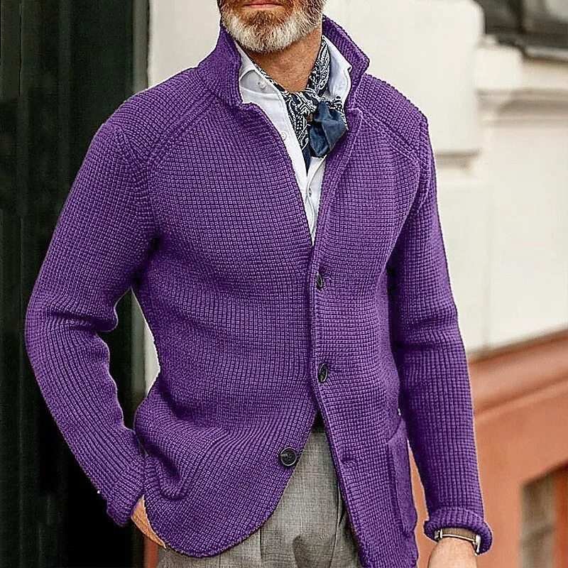 Kian™ | Cardigan Tricoté Côtelé Élégant
