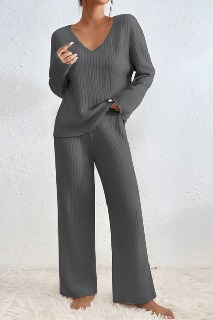 Amaris™ | Ensemble de salon tricoté doux à côtes