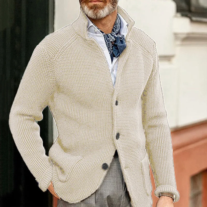 Kian™ | Cardigan Tricoté Côtelé Élégant