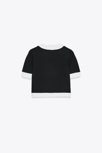 Sophia | Ensemble Élégant Noir et Blanc