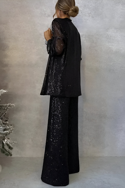 Zami™ | Ensemble Deux Pièces Élégant en Sequins