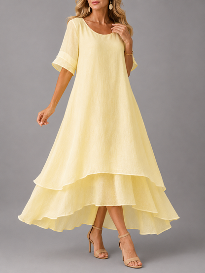 Éva™ | Robe maxi légère et flatteuse pour le ventre