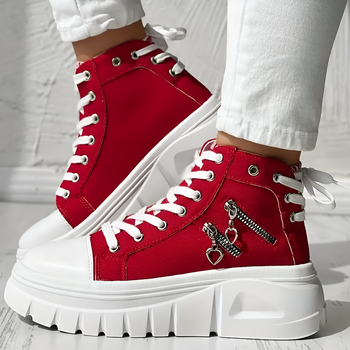 Elin™ | Baskets Orthopédiques Hautes en Jean