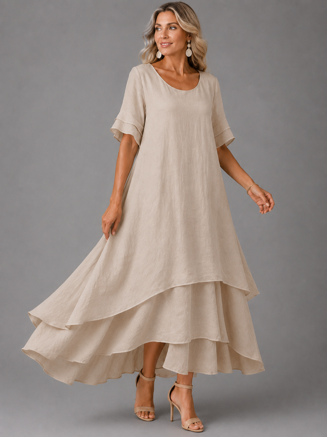 Éva™ | Robe maxi légère et flatteuse pour le ventre