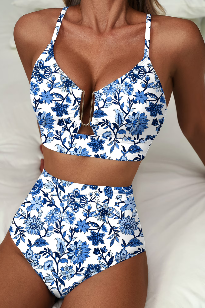 Fenna™ | Ensemble de Bikini à Carreaux Moderne
