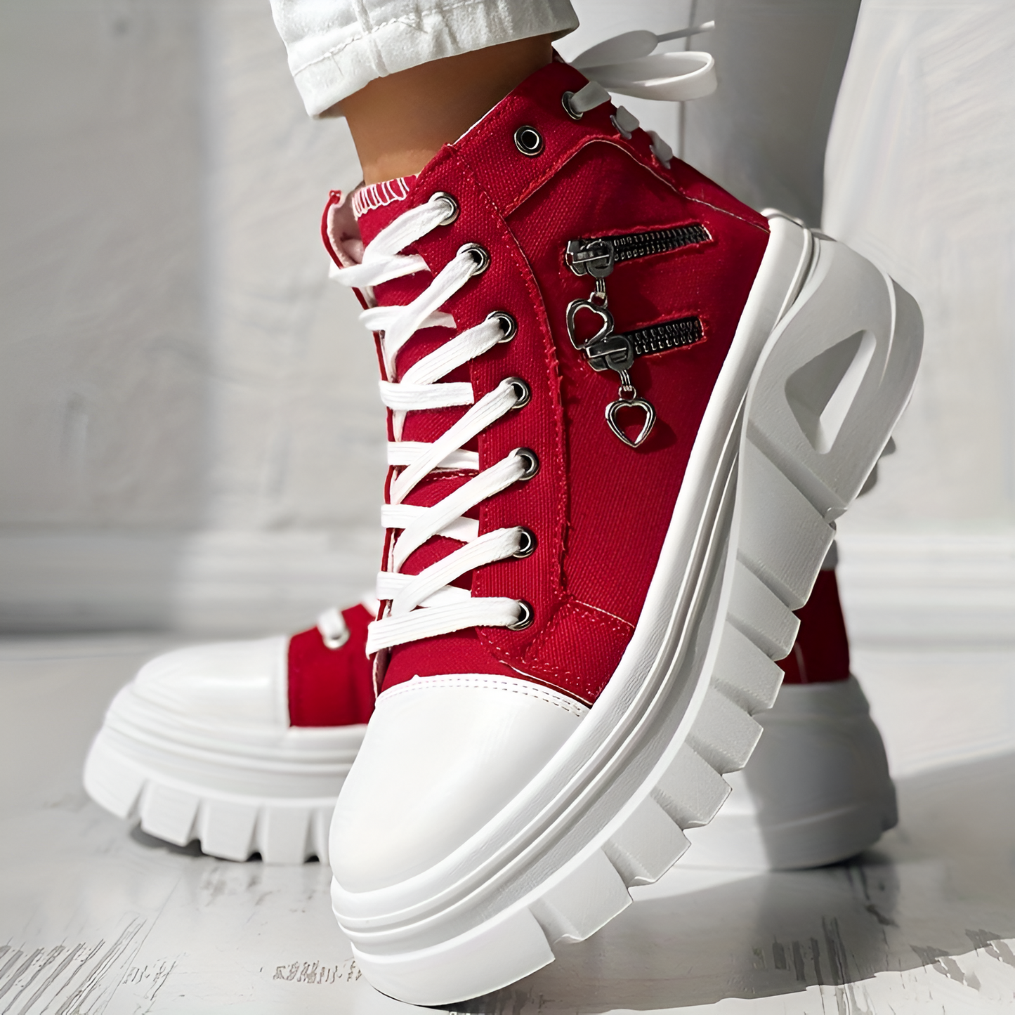 Elin™ | Baskets Orthopédiques Hautes en Jean