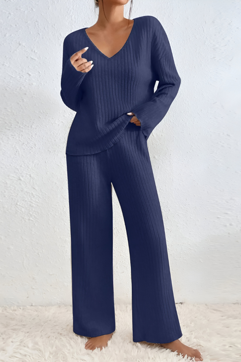 Amaris™ | Ensemble de salon tricoté côtelé doux
