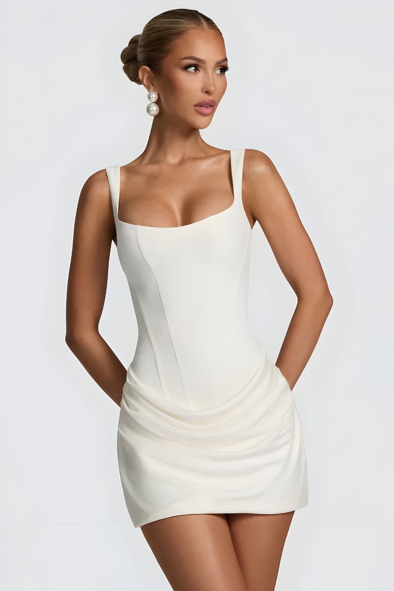 Ziva™ | Robe de Soirée Élégante Drapée