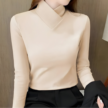 Mira™ | Top Élégant Minimal Manches Longues