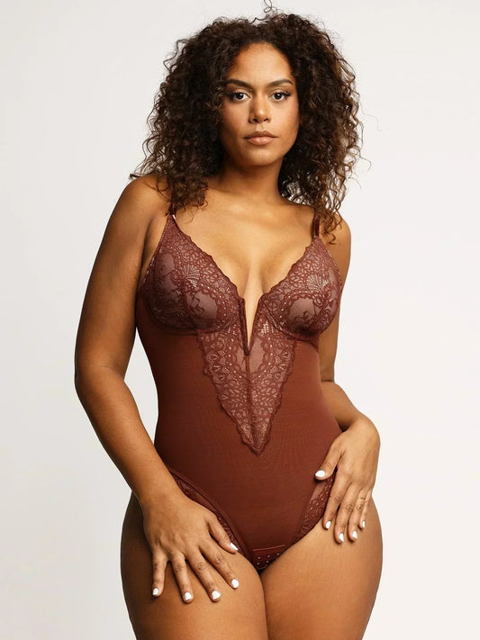 Noé™ | Body élégant avec décolleté en V profond