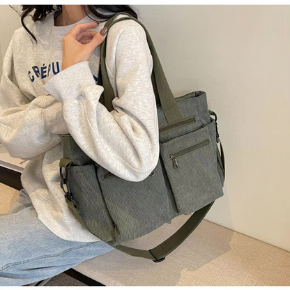 Urban | Sac Bandoulière En Velours Côtelé