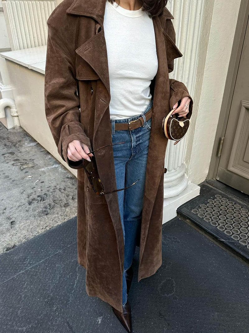 Frejas | Trench-coat en suédine imitation