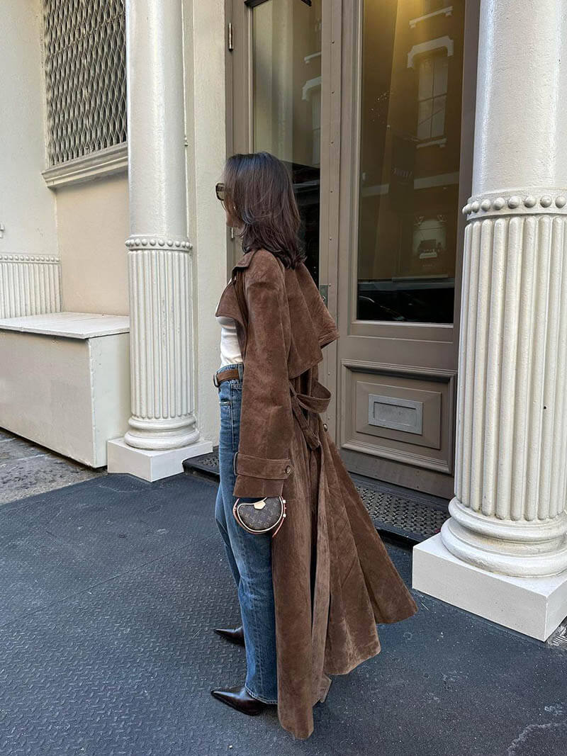 Frejas | Trench-coat en suédine imitation