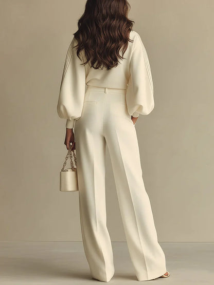 Elya™ | Pull & Pantalon Chic Moderne