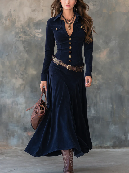 Vena™ | Robe Longue Fluide et Stylée