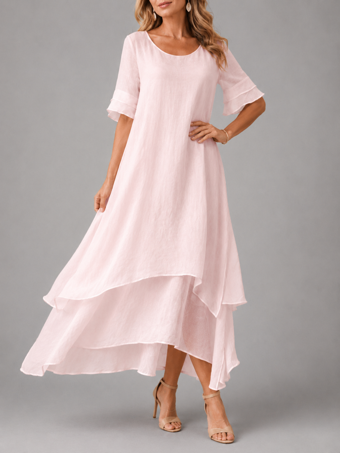 Éva™ | Robe maxi légère et flatteuse pour le ventre