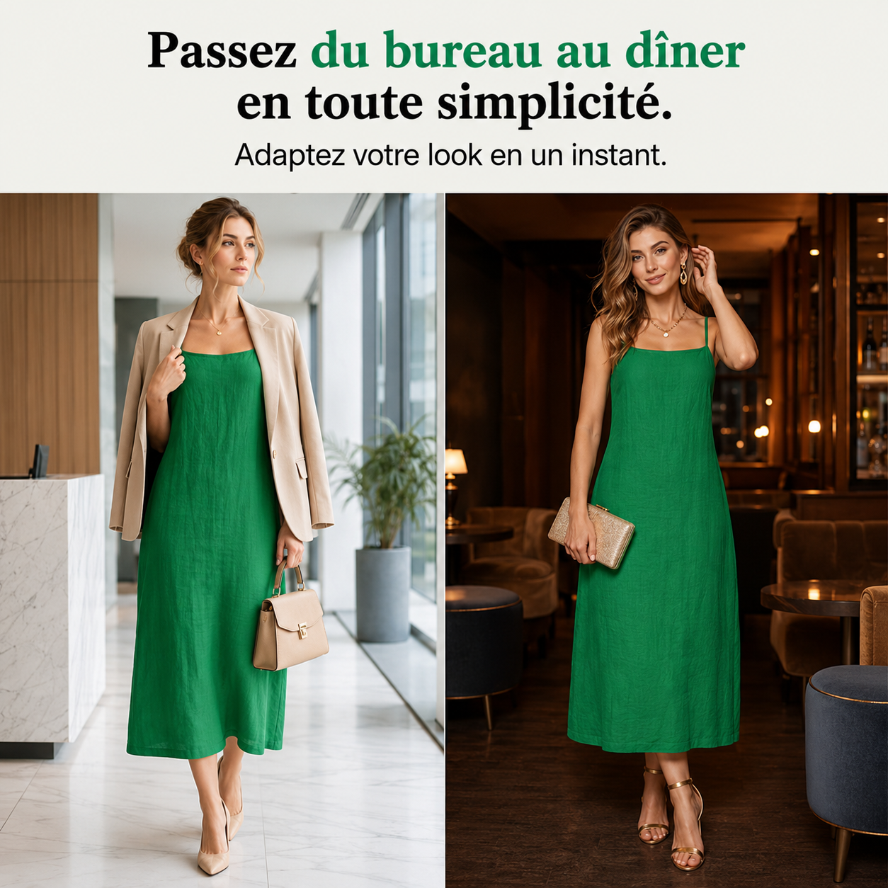 Ivara™ | Robe Longue Effet Lin Couvrant Le Ventre