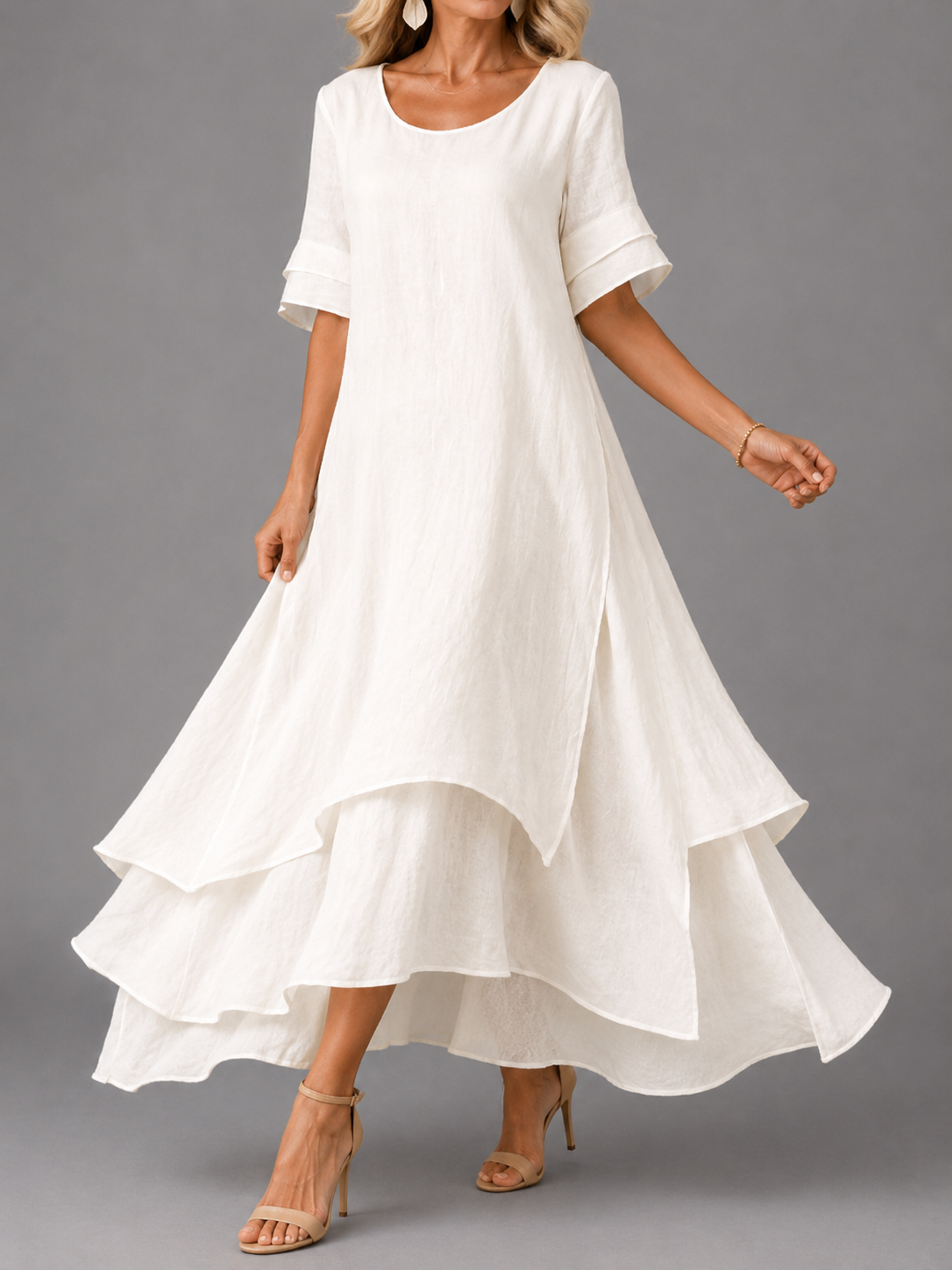 Éva™ | Robe maxi légère et flatteuse pour le ventre