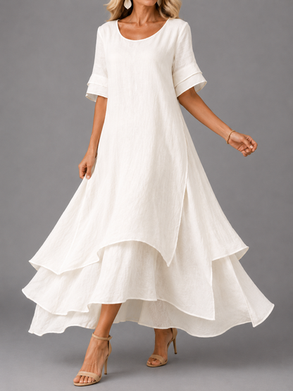 Éva™ | Robe maxi légère et flatteuse pour le ventre