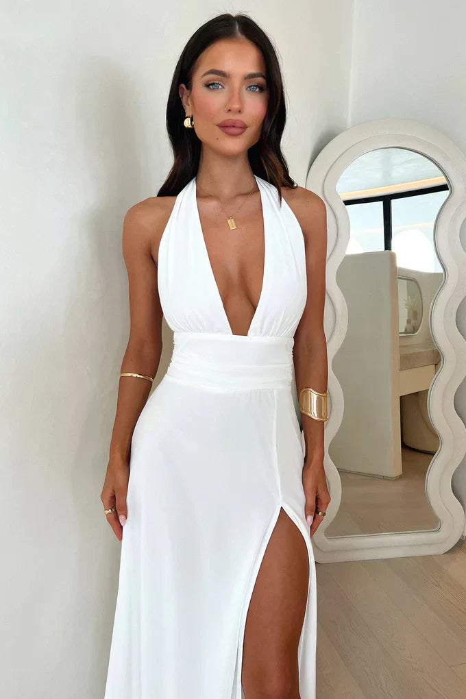 Elinor™ | Robe maxi fendue