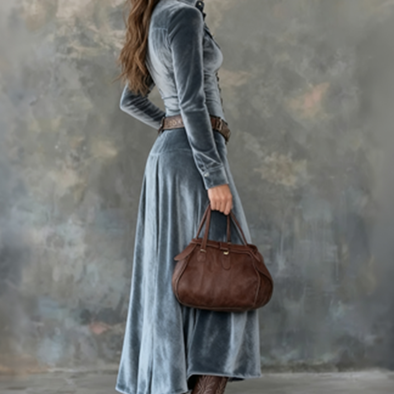 Vena™ | Robe Longue Fluide Moderne