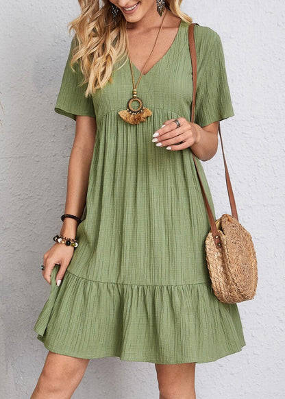 Louna™ | Robe mini fluide qui camoufle le ventre