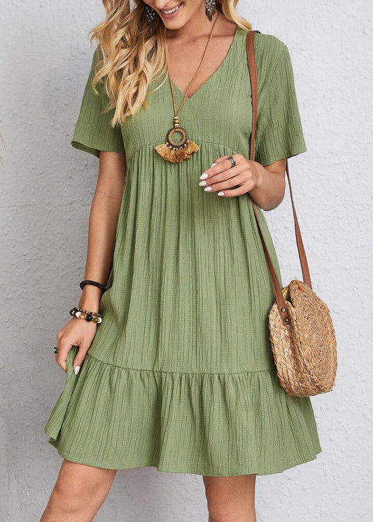 Louna™ | Robe mini fluide qui camoufle le ventre