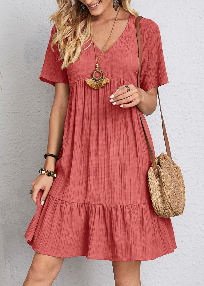 Louna™ | Robe mini fluide qui camoufle le ventre